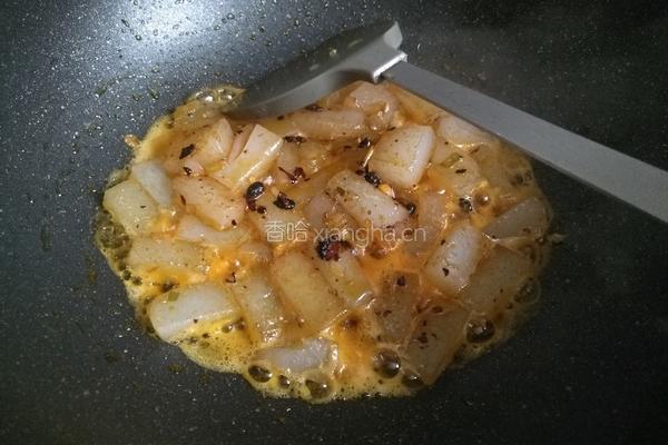 蒜薹煎凉粉的做法图解6