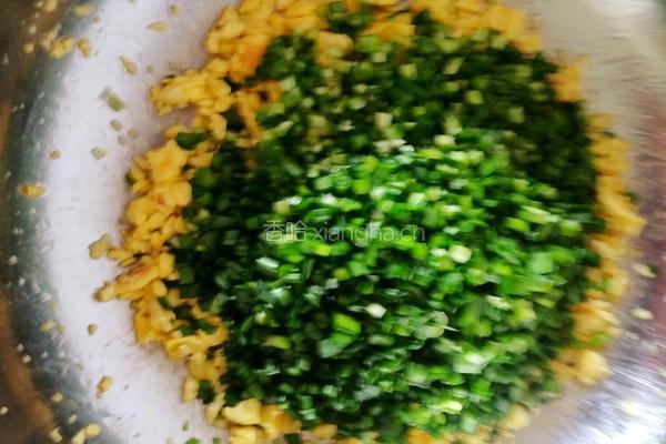 韭菜鸡蛋馅的做法图解7
