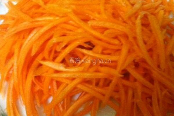 五彩肉丝的做法图解2