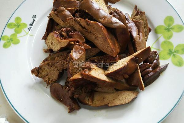 大蒜炒鸭肝的做法图解6