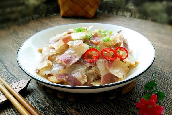萝卜条蒸腊肉的做法图解8