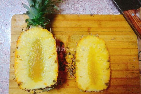 菠萝炒饭的做法图解2