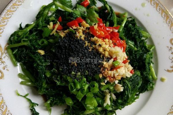 生拌茼蒿菜的做法图解4
