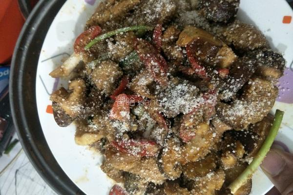 粉蒸咸肉的做法图解4