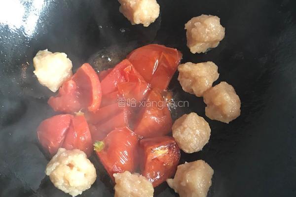 西红柿鸡胸肉丸青菜汤的做法图解9