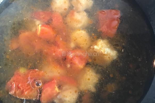 西红柿鸡胸肉丸青菜汤的做法图解11