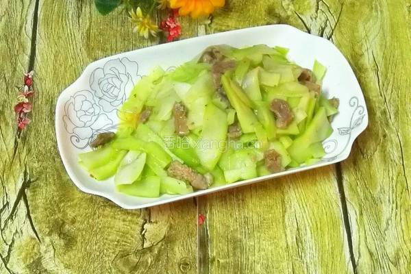 芥蓝炒肉的做法图解8
