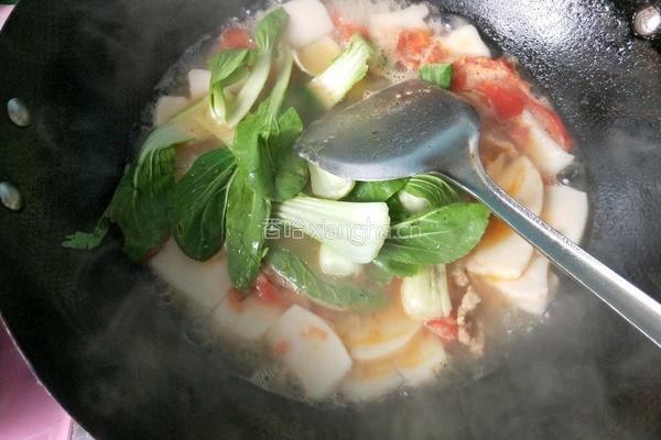 番茄肉丝煮年糕的做法图解10