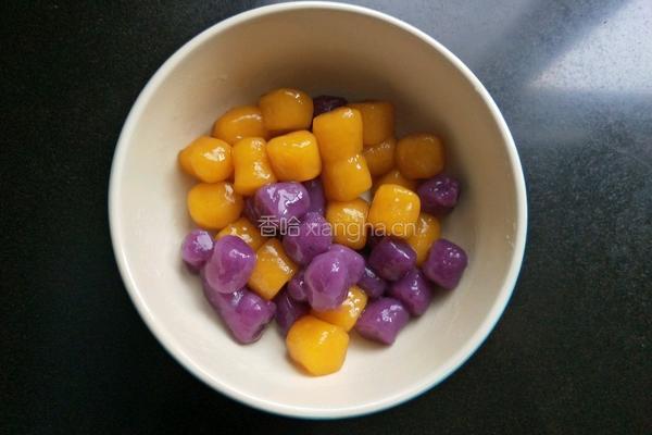 西米牛奶煮芋圆的做法图解14