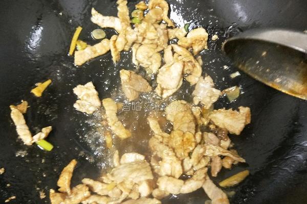 豇豆角炒肉的做法图解7