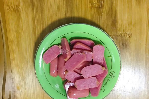 扁豆炒双肠的做法图解4