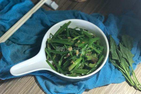 蒜香菠菜梗的做法图解8