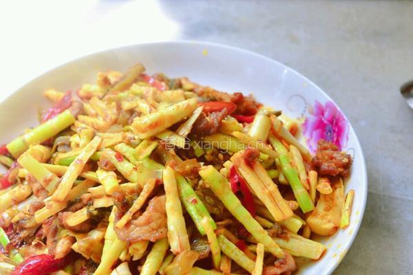 野笋子炒肉的做法图解3