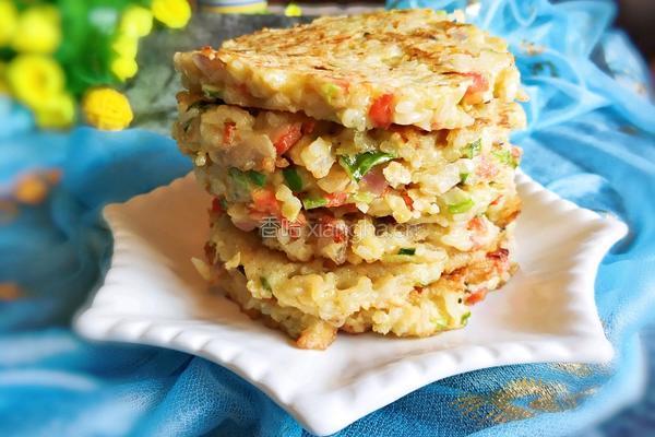 米饭煎饼的做法图解12