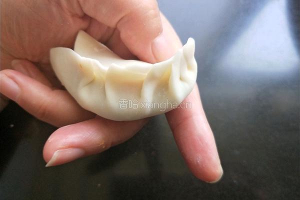 槐花馅饺子的做法图解12