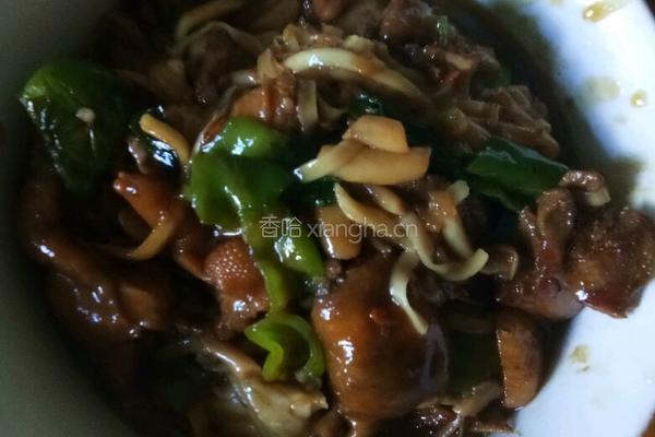 鸡肉针菇青辣椒面的做法图解8