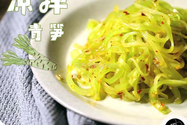 春季清热解毒开胃凉菜凉拌青笋丝的做法图解8