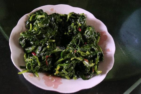 辣炒茼蒿菜的做法图解7
