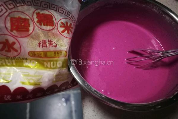 火龙果椰香糯米糕的做法图解6