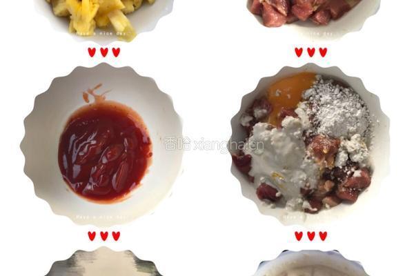 菠萝咕老肉的做法图解1
