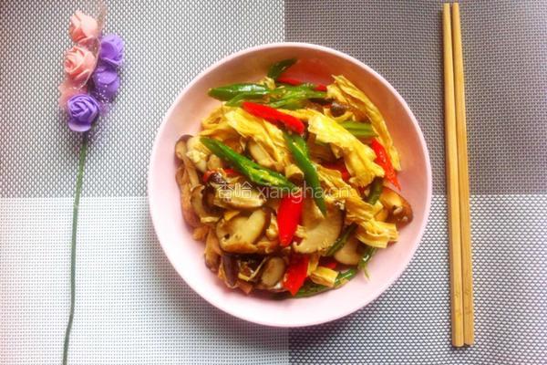 香菇炒腐竹