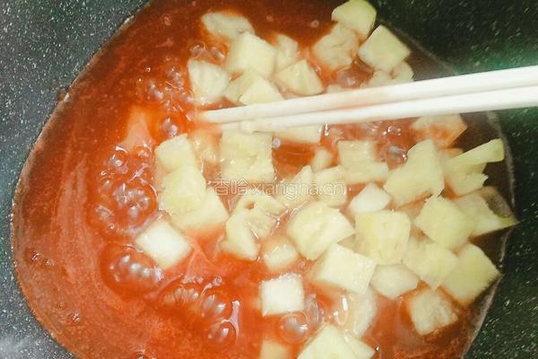 菠萝咕噜肉的做法图解8