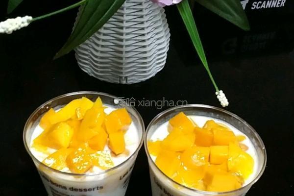 酸奶芒果布丁的做法图解8