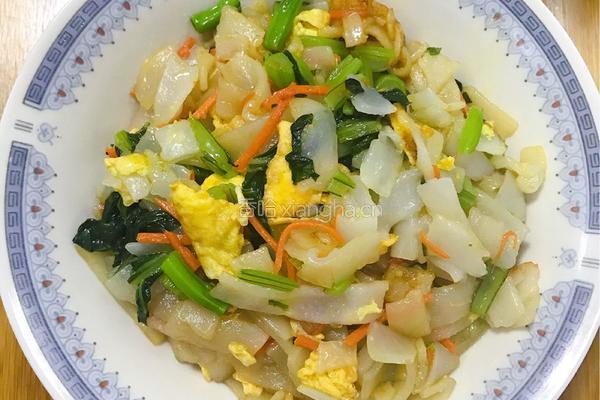 鸡蛋炒河粉的做法图解4