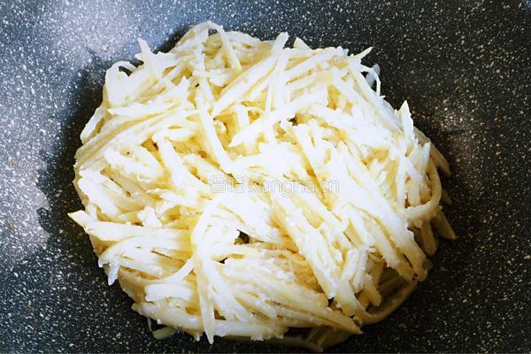 葱香土豆丝饼的做法图解6