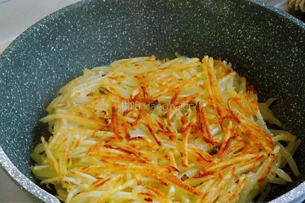 葱香土豆丝饼的做法图解8