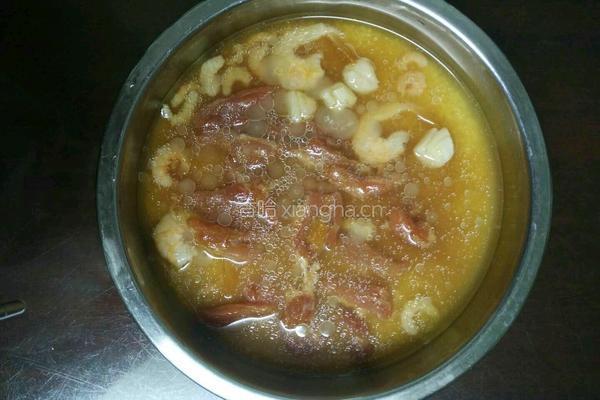 鸡蛋瘦肉蒸小米的做法图解3