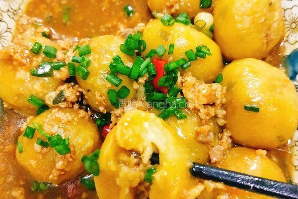 南瓜肉沫小丸子的做法图解6