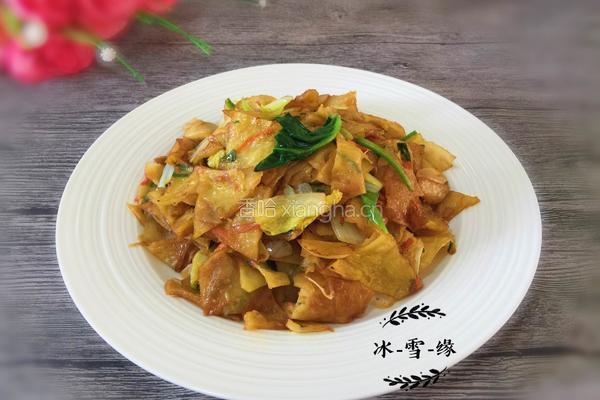 时蔬炒饼的做法图解1