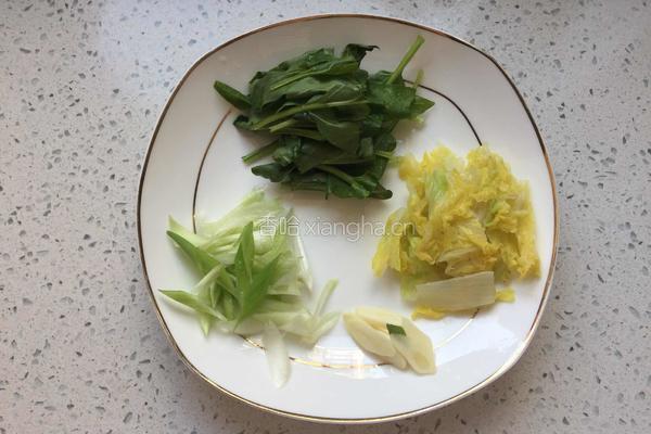 时蔬炒饼的做法图解3