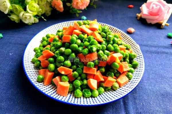 火腿肠炒豌豆的做法图解12