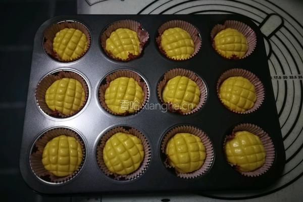 脆皮小菠萝包的做法图解14
