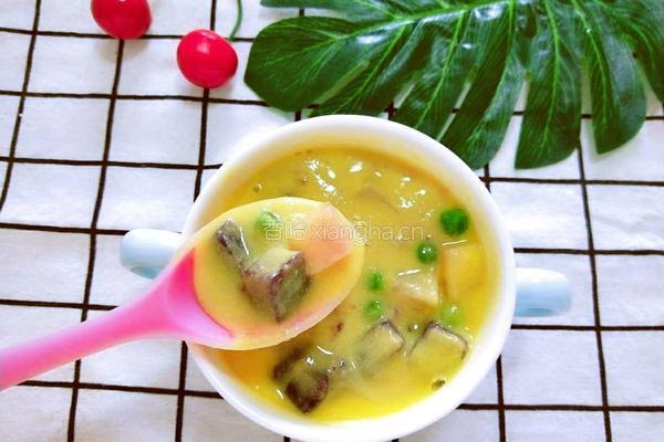 宝宝土豆紫薯玉米羹的做法图解9