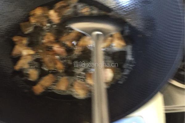 腌猪肉烩小白菜的做法图解8