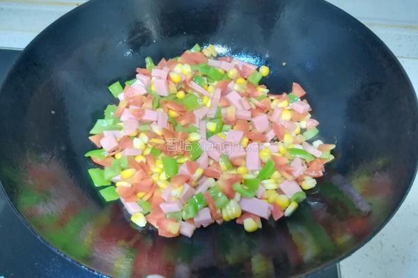 菠萝炒饭的做法图解7