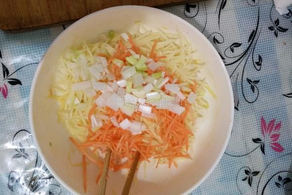 土豆丝饼的做法图解3