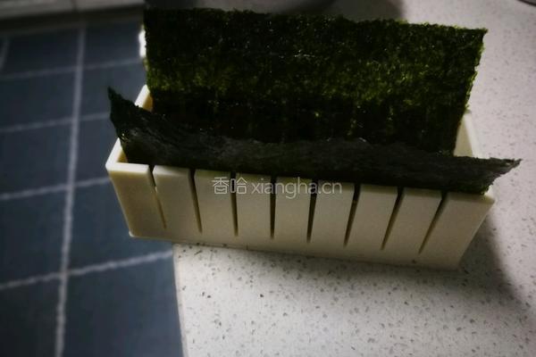 香肠豌豆海苔饭卷的做法图解9