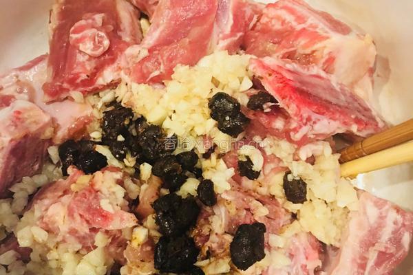 蒜蓉豆豉排骨的做法图解3