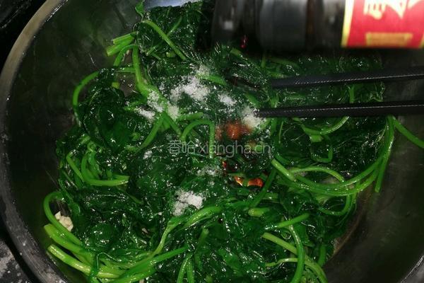 蒜蓉番薯叶的做法图解5