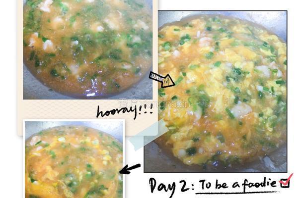 滑蛋虾仁饭的做法图解6