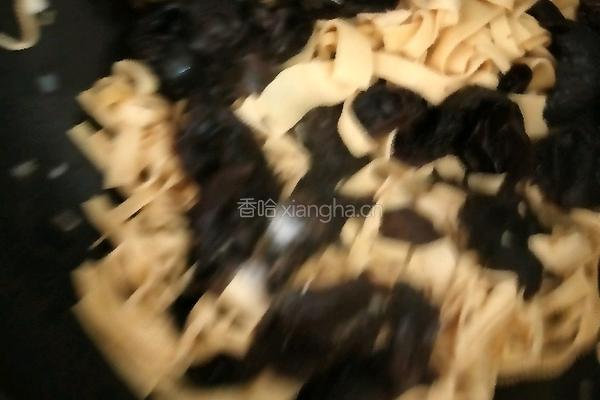 清炒木耳干豆腐的做法图解8