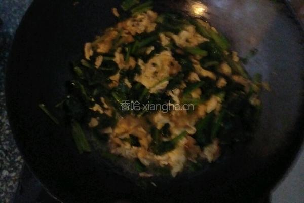 菠菜炒鸡蛋的做法图解4