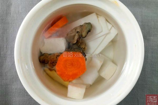 补钙食谱 三白牡蛎汤促进骨骼生长防止骨质疏松的做法图解6