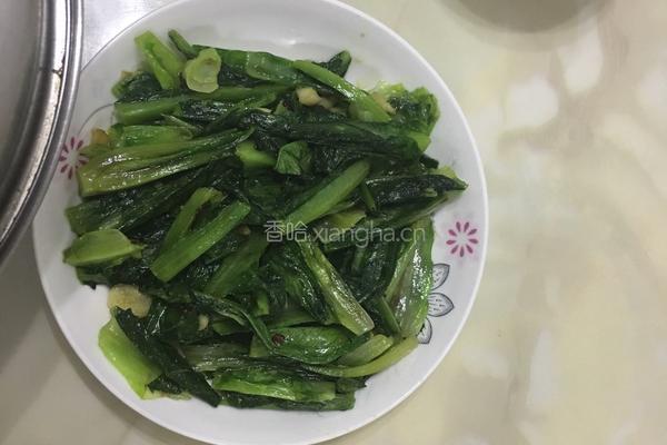炝炒青菜的做法图解6