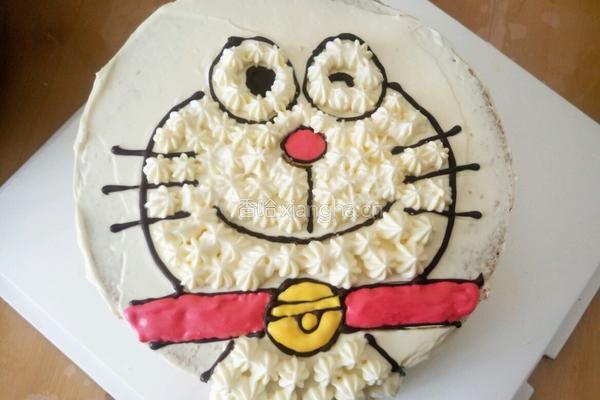 机器猫生日蛋糕的做法图解15