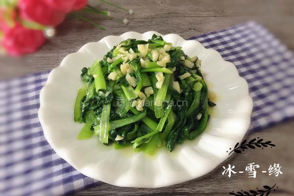 清炒油菜的做法图解1